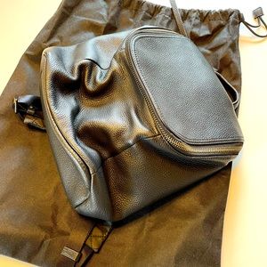Tumi Black Leather Backpack